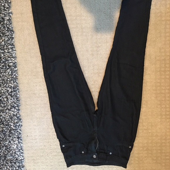 Black denim jeans