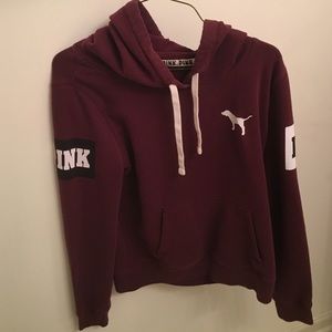 Victoria's Secret PINK Maroon Sweatshirt w/ hood