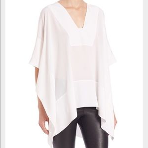 SALE NWT Vince Silk Poncho Top