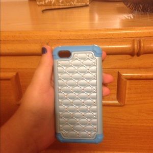 Blue phone case