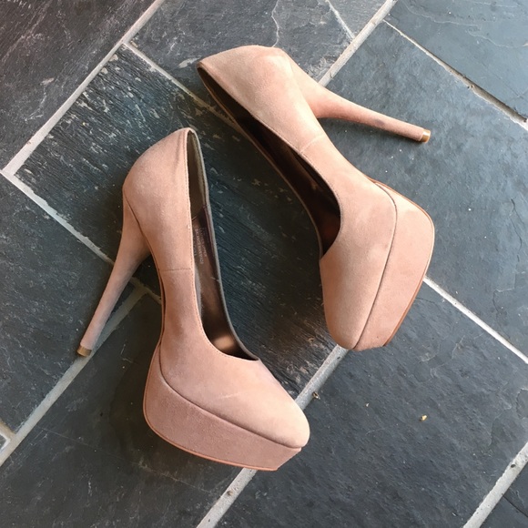 Steven madden taupe pink heels