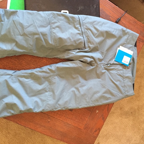 Steel blue snow Columbia snow pants, never worn