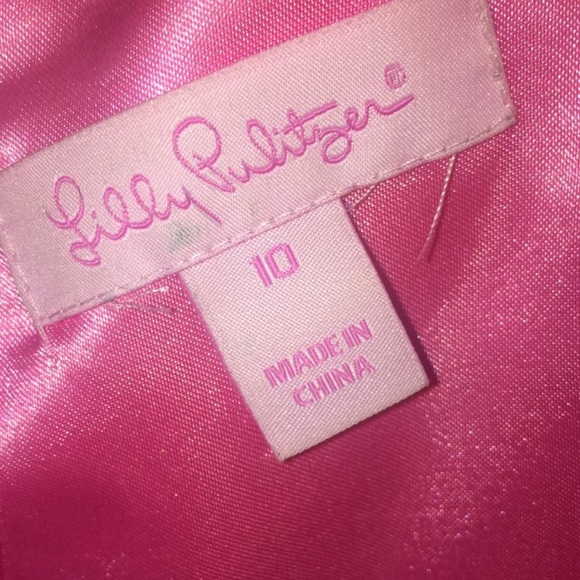 Pink and Gold Lilly Pulitzer dress - Picture 3 of 4