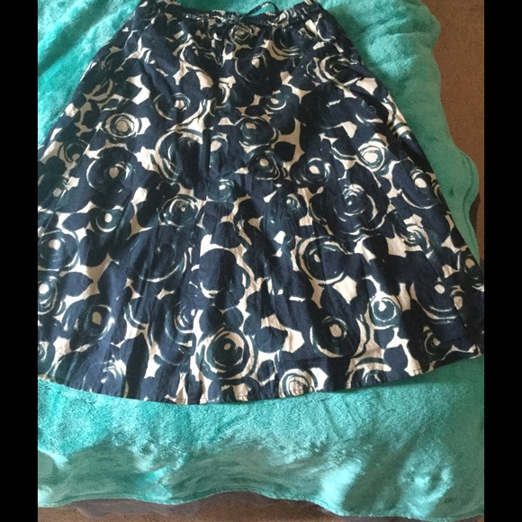 Garnet Hill cotton A line midi