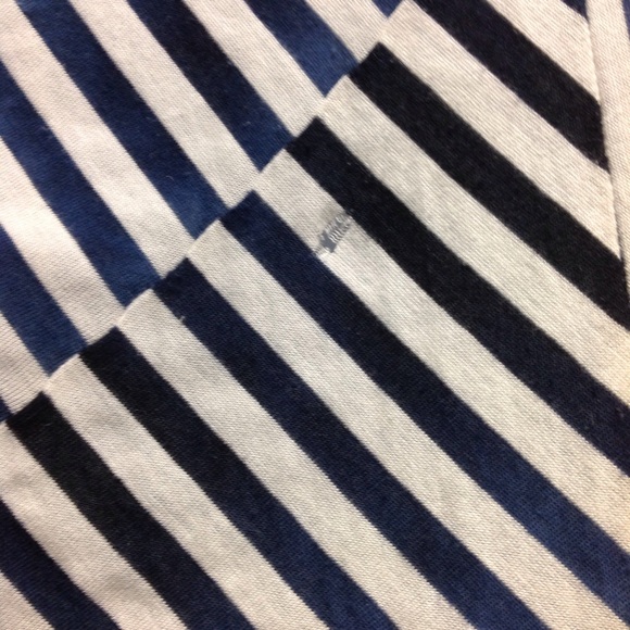 BCBG white and blue stripe strapless dress - Picture 3 of 4