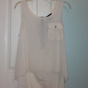White sheer top