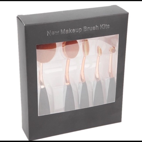 5 Piece Oval makeup Brush