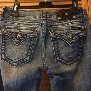 Miss Me jeans size 25 boot worn once