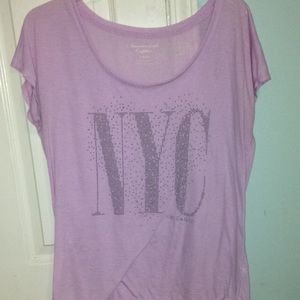 Purple "NYC" shirt