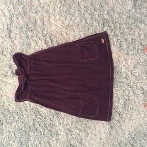 Hollister blue strapless top sz M