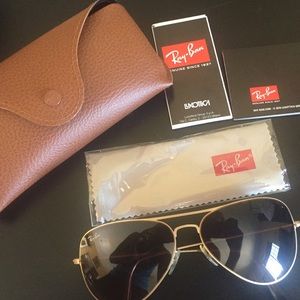 Ray Ban Aviator Flat Metal RB3513 149/13 58-15