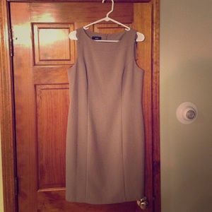 AGB Beige Sheath Dress Size 10