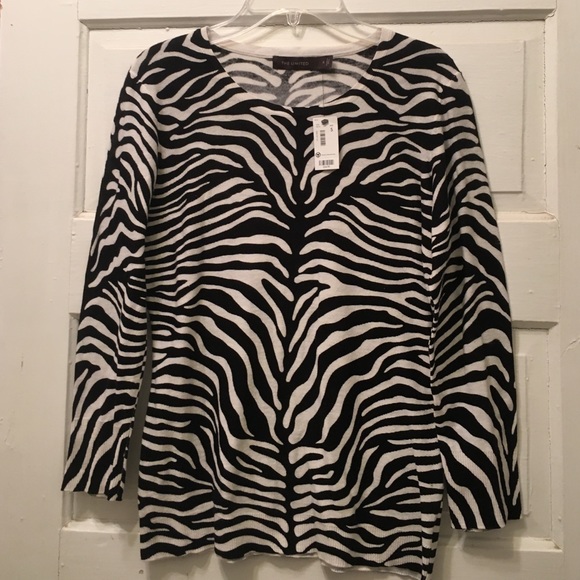 The Limited size small top zebra print, new
