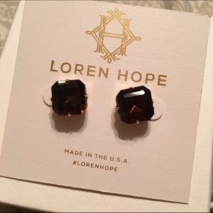 Loren Hope Sophia Studs - Brown