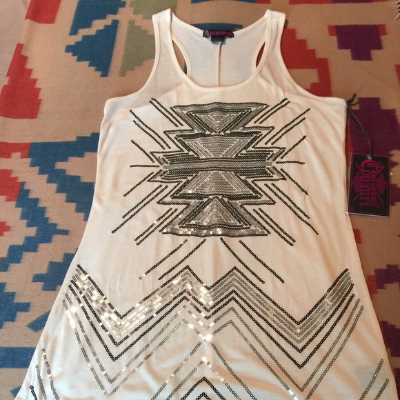 Rock & Roll Cowgirl sequin tank