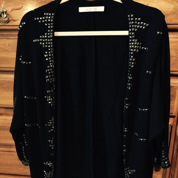 Black embellished cardigan