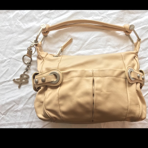 B. Makowsky light tan leather handbag