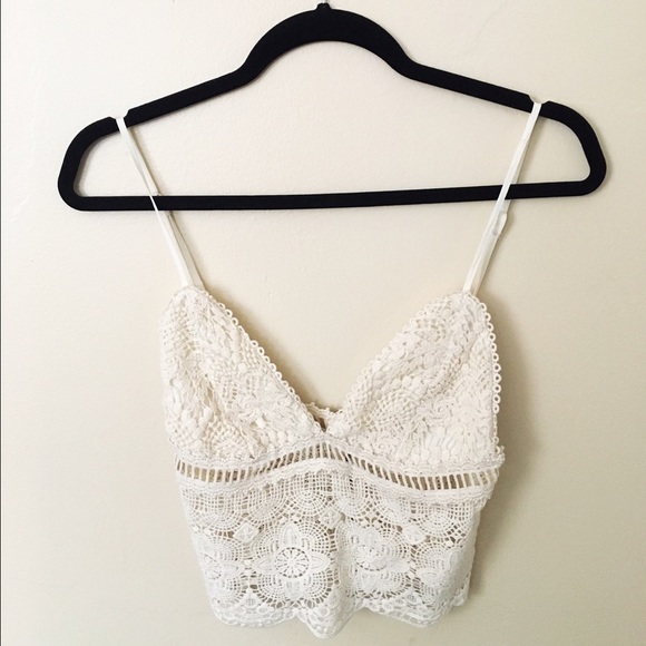 BRAND NEW Kendall and Kylie crochet bralette