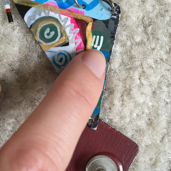 Handmade Tribal Earrings - Picture 3 of 3