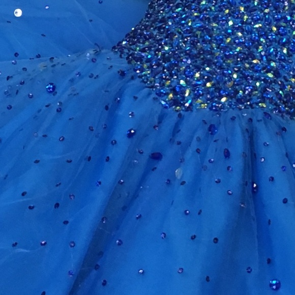 Blue Mori Lee Prom Dress - Picture 3 of 3