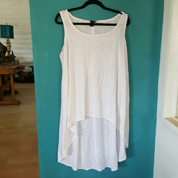 Torrid Hi-Lo white tank