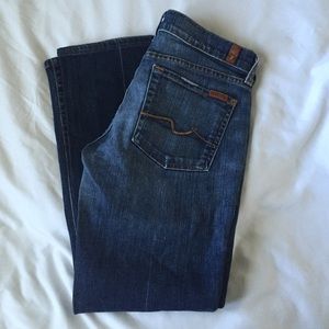 7 for All Man Kind jeans.