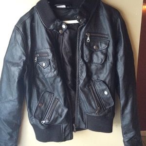 girls leather jacket