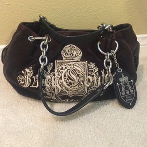 Black Velour Handbag by Juicy Couture