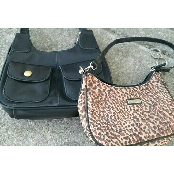Black and/or leopard handbag - Picture 1 of 4