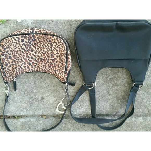 Black and/or leopard handbag - Picture 3 of 4