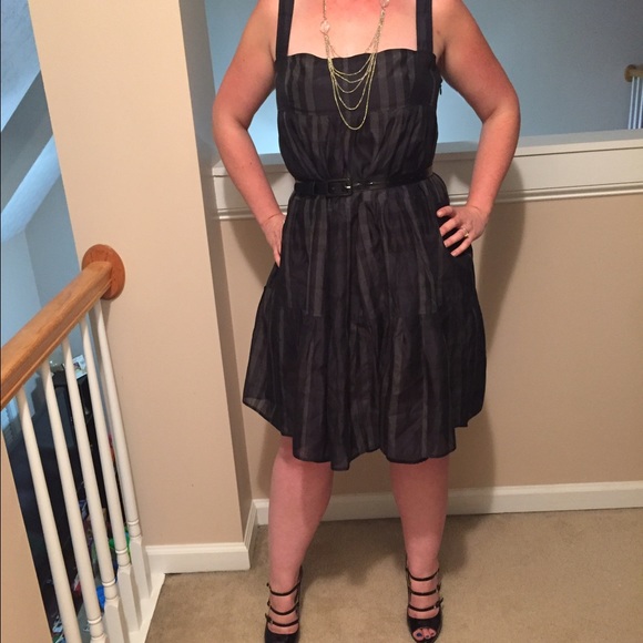 Blue Plaid Burberry Cotton/Silk Dress