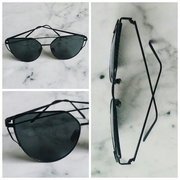 Accessories | Black on black cat eye sunnies - Picture 2 of 4