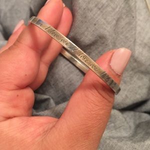 Authentic 'I love you' Tiffanys bracelet