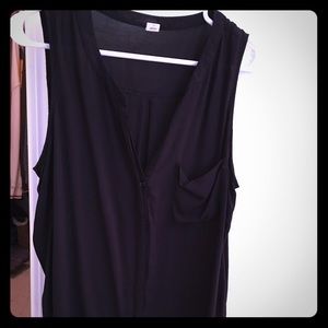 Black Sleeveless Top