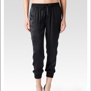 Paige Silk Jadyn Elastic Drawstring Jogger Pants