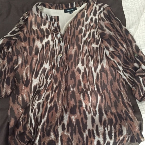 Leopard quarter sleeve top
