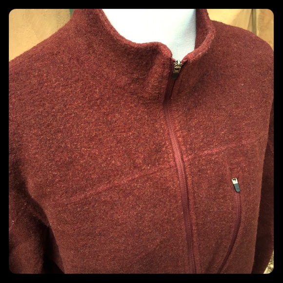 Ibex merino wool 1/4 zip sweater jacket