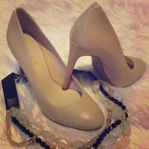 !Removing by Sat! leather round toe pumps