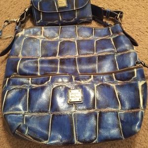 Dooney & Burke croco purse and wallet