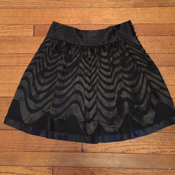 BCBG Max Azaria Detailed Black Skirt
