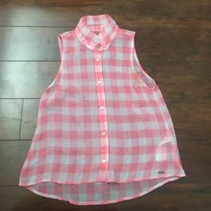 Sheer button up shirt