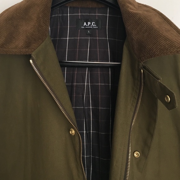 A.P.C. Green Coat - Picture 2 of 4
