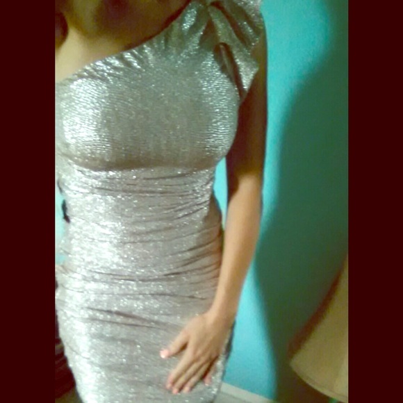 Express dress silver size 2 NWT