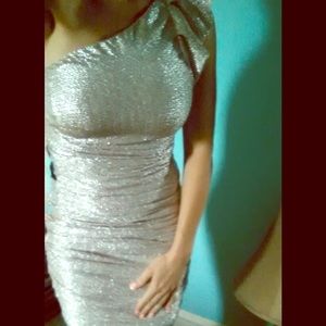 Express dress silver size 2 NWT