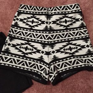 Tribal print shorts