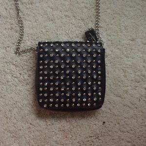 Small, long purse with studs (brand new)
