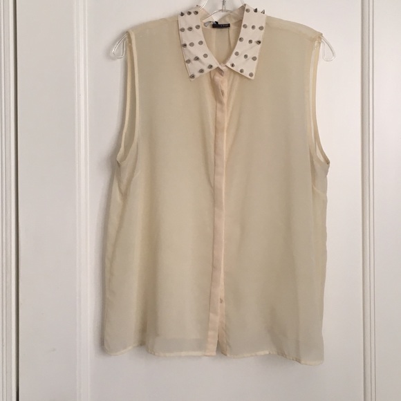 Urban Outfitters button down with Studded collar