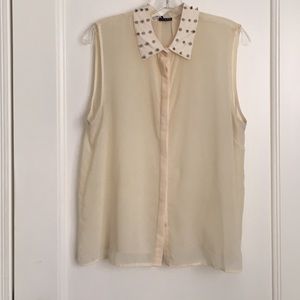 Urban Outfitters button down with Studded collar