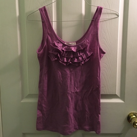 Purple Forever 21 ruffle tank
