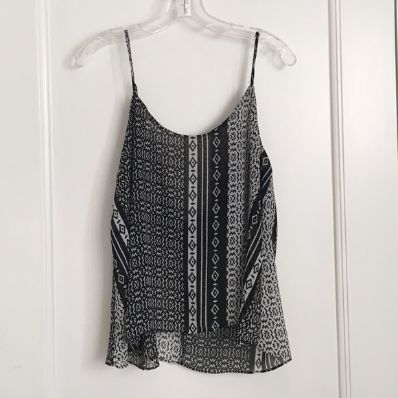 Forever 21 black and white tank top